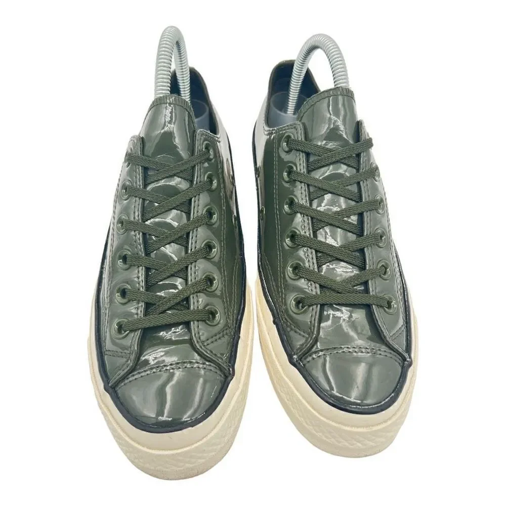 Converse Chuck 70 Green Patent Leather Ox Sneakers Women’s 7 Men 5 Unisex